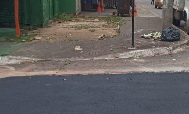 Trecho do Setor O passa por recuperação do pavimento em Ceilândia