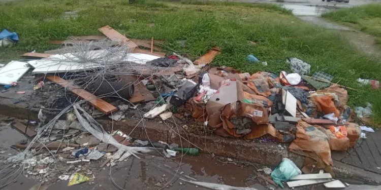 Abandono de lixo em vias públicas afeta sistema de drenagem em Ceilândia