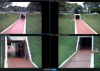 GDF testa câmeras em passarelas subterrâneas do Plano Piloto para reforçar segurança