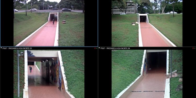GDF testa câmeras em passarelas subterrâneas do Plano Piloto para reforçar segurança