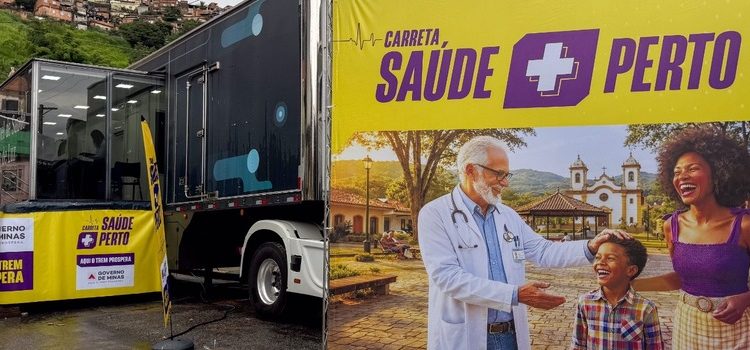 Carreta da saúde leva consultas e exames especializados ao interior de Minas e prevê 1,2 mil atendimentos em uma semana