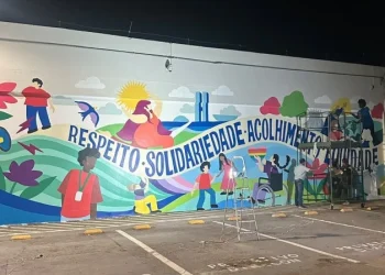 Senado aposta em mural gigante para reforçar campanha contra assédio e discriminação
