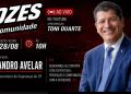 Sandro Avelar participa do Vozes da Comunidade nesta sexta (28), ao vivo pelo YouTube