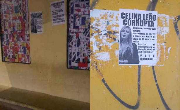 Celina leva ao TRE e à PCDF caso de cartazes instalados em paradas