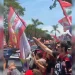 SSP-DF relata bloqueio de via e carros adesivados sem autorização em ato do PT